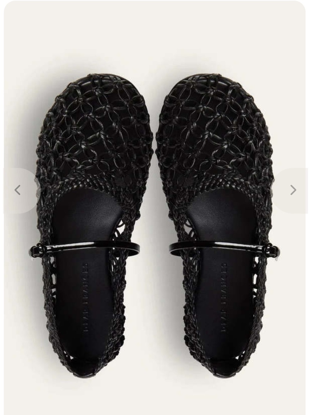 Dear Frances Balla Weave Leather Mary Jane Flats